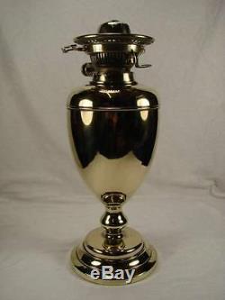 SUPERB BRASS URN STYLE OIL LAMP, DROP IN FONT BY HINKS & SON, HINKS No 2 BURNER