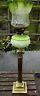 SUPERB QUALITY 36in VICTORIAN OIL LAMP & ORIGINAL SHADE