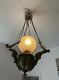 Solid Bronze Mythical Mermaids, Antique Chandelier Victorian Oil Lamp