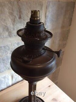 Stunning Antique Edwardian Brass Ship's Gimbal Electrical Lamp Magnificent Oil