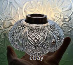 Stunning Deep Diamond Super Cut Glass Oil Lamp font 39mm collar 21mm undermount