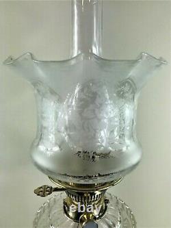 Stunning Large Victorian Evered & Co Oil Lamp