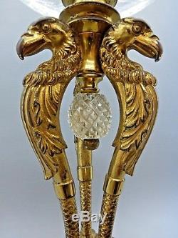 Stunning Victorian F C Osler Cut Glass Oil Lamp