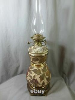 Superb Antique Hinks Victorian 1886 Taylor Tunnicliffe Duplex Oil Lamp