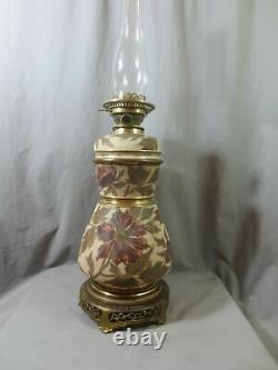 Superb Antique Hinks Victorian 1886 Taylor Tunnicliffe Oil Lamp