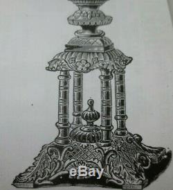Superb Original Victorian Antique Veritas 1895 Oil Lamp Base