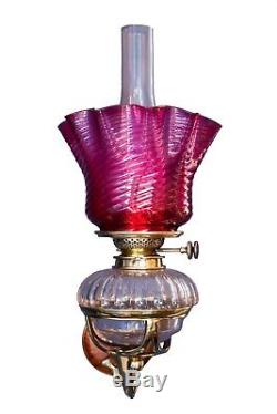 Superb Pair of Art Nouveau Oil Lamps
