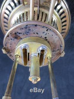 Superb Rare Victorian Messengers Brass Duplex Oil Lamp Burner, Fits A Hinks