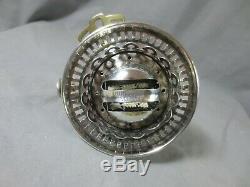 Superb Silver Plated Antique Victorian Brass Hinks Duplex Oil Lamp Burner