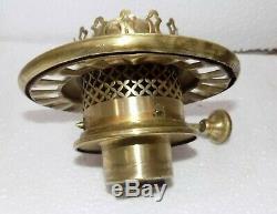 Superb Victorian Hinks Kerosene oil lamp Burner Brass cleaned#Bur-1