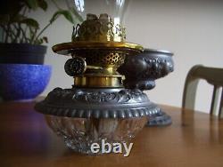 Superb Victorian Spelter Oil Lamp