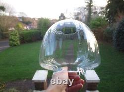 Superb Vintage Beehive Ribbed Clear Glass Duplex Shade