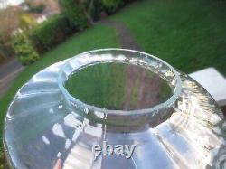 Superb Vintage Beehive Ribbed Clear Glass Duplex Shade