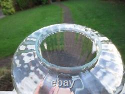 Superb Vintage Beehive Ribbed Clear Glass Duplex Shade