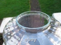 Superb Vintage Beehive Ribbed Clear Glass Duplex Shade