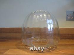 Superb Vintage Beehive Ribbed Clear Glass Duplex Shade