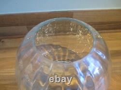 Superb Vintage Beehive Ribbed Clear Glass Duplex Shade