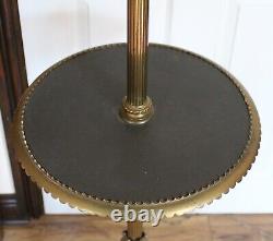 TELESCOPIC OIL LAMP STAND WITH BRASS OIL LAMP-for Rewiring