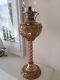 The New Rochester JR Impressed Brass Vintage BarleyTwist Pillar Stand Oil Lamp