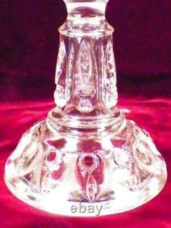 Torpedo Kerosene Lamp Oil Thompson Glass Clear Pigmy Fish Eye 1899 Antique Nice
