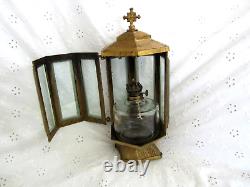 Unusual & Rare Victorian Alter/church Oil Lamp & Casket