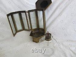 Unusual & Rare Victorian Alter/church Oil Lamp & Casket