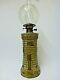 Unusual Victorian Lighthouse Form Stoneware Oil Lamp