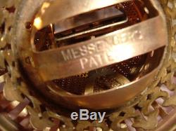 Victorian Barrell Weighted Messenger Oil Lamp Burner. (raiser Not Working) Alt