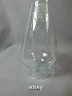 Very Rare Antique Victorian Glass Miniature Oil Lamp Hairline Crack At Base