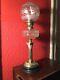 Victorian Brass and Cut Glass Oil Lamp