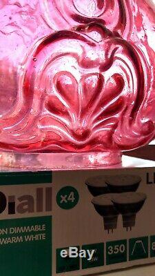 Victorian Cranberry/ruby Oil Lamp Shade
