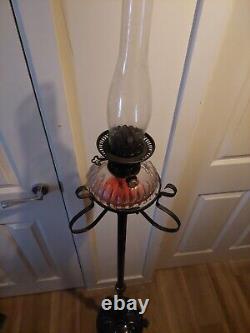 Victorian Duplex Oil Lamp Antique Hinks and Duplex No2 Telescopic Parlour Lamp