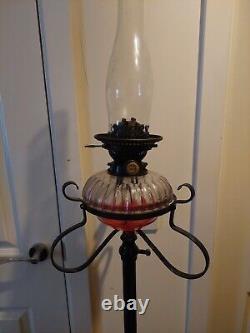 Victorian Duplex Oil Lamp Antique Hinks and Duplex No2 Telescopic Parlour Lamp