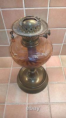 Victorian Edwardian Art Nouveau Oil Lamp