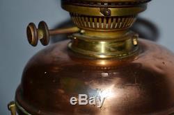 Victorian Hinks Brass Extending Standard Oil Lamp Converted Electric P3524