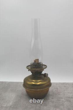 Victorian Hinks No2 Duplex Burner Hanging Oil Lamp Used Vintage Opaline Shade