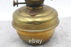 Victorian Hinks No2 Duplex Burner Hanging Oil Lamp Used Vintage Opaline Shade