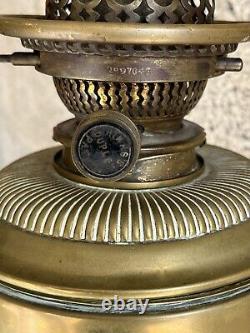Victorian Hinks of London Brass extending floor standing Oil Lamp Burner
