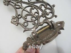 Victorian Iron Oil Lantern Light Lamp Brackets Wall Sconces Old Antique F. S&Co