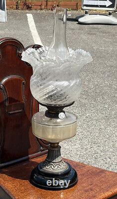 Victorian Oil Lamp. We Ship Worldwide
