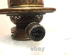 Victorian Oil Lamp with an Opal Font & a Hinks / Duplex Burner UNTESTED