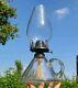 Victorian Veritas Conical Cut Glass Finger Chamber Oil Lamp, Complete, Catalogue