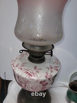Victorian oil lamps used