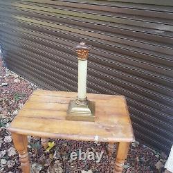 Victorian onix oil lamp base