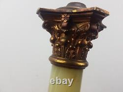 Victorian onix oil lamp base