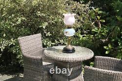 Victorian style oil lamp for indoor or outdoor use