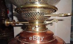 Victorian wright & butler patent premier duplex kerosene oil lamp burner
