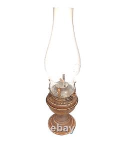 Vintage 1930's Old Antique Rare Kerosene Oil Lantern / Glass Lamp, Collectible