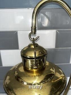 Vintage Antique Brass Lamp Gaudard France Wick Dial Fuel Can Patina