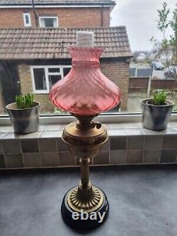Vintage Duplex Brass Oil Lamp Double Wick Oil Lamp Patio Decoration